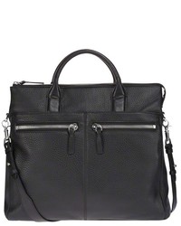 Mackage Dutch Black Leather Tote Bag