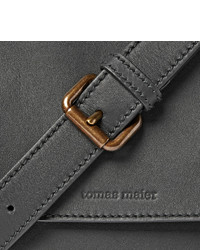 Tomas Maier Matte Leather Messenger Bag
