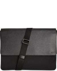 Calvin Klein Nylon And Saffiano Leather Messenger Bag