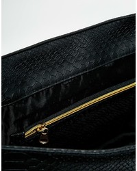 Mi-Pac Python Satchel In Faux Leather