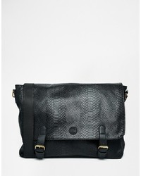 Mi-Pac Python Satchel In Faux Leather