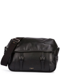 Givenchy Rider Leather Messenger Bag Black