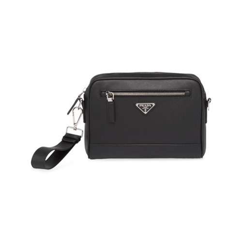 Mens Messenger bags | Prada Saffiano leather shoulder bag • Bierzohub
