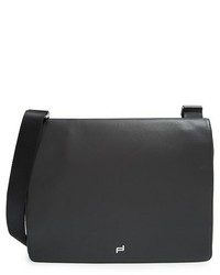 Porsche Design Shyrt Leather Messenger Bag Black