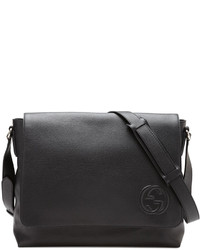Gucci Soho Leather Messenger Bag Black