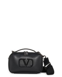 Valentino Garavani Vlogo Leather Convertible Crossbody Bag In Nero At Nordstrom