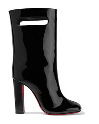 Christian Louboutin Bag Bootie 100 Patent Leather Boots