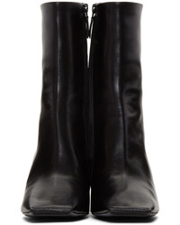 Balenciaga Black Heeled Square Boots