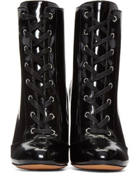 Marc Jacobs Black Lace Up Tori Boots