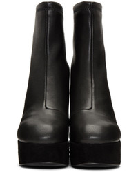 Opening Ceremony Black Leather Car Boots