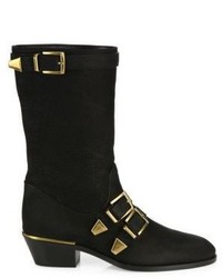 Chloé Chloe Susanna Buckled Leather Boots