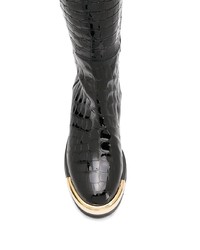 Baldinini Embossed Croc Effect Boots