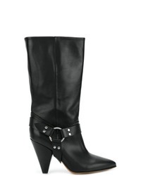 Buttero High Ankle Boots With Ring Detail