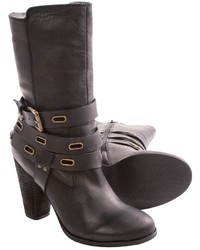 Kensie Hudson Belted Boots Mid Calf