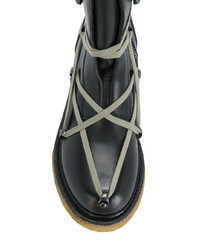 Rick Owens Lace Up Work Boots