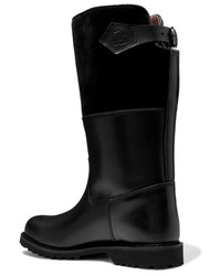 Ludwig Reiter Maronibraterin Shearling Lined Leather And Suede Boots