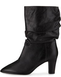 Adrianna Papell Noelle Ruched Mid Calf Boot Black