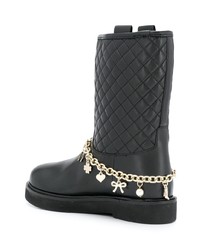 Twin-Set Quilted Biker Boots