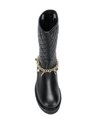 Twin-Set Quilted Biker Boots