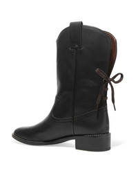 See by Chloe Salvador Leather Ankle Boots
