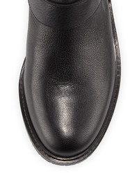 BCBGeneration Santino Leather Mid Calf Boot Black
