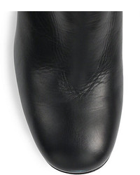 Bottega Veneta Woven Leather Mid Calf Boots