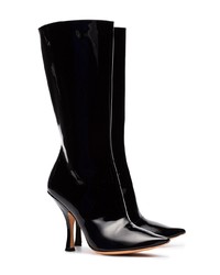 Y/Project Y Project Black Chesterfield 110 Patent Leather Boots