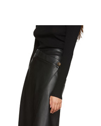 Aeron Black Nola Wrap Button Skirt
