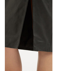 Oasis Leather Wrap Pencil Skirt