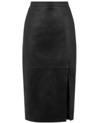 Oasis Leather Wrap Pencil Skirt