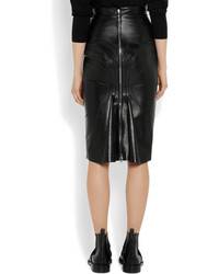 Givenchy Pencil Skirt In Black Leather