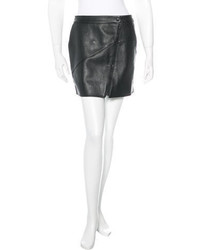 Tibi 2016 Leather Mini Skirt