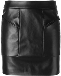 Barbara Bui Leather Mini Skirt