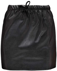 Boohoo Alice Faux Leather Elasticated Waist Mini Skirt