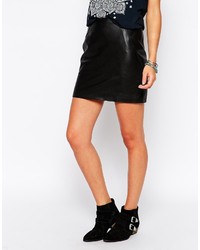Asos Collection Mini Skirt In Leather