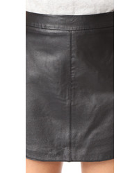 BB Dakota Conrad Leather Mini Skirt