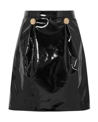 Versace Embellished Pvc Mini Skirt