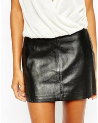LnA Faux Leather Mini Skirt