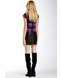 Funky People Faux Leather Mini Skirt