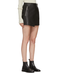 Etoile Isabel Marant Isabel Marant Etoile Black Leather Kakili Miniskirt