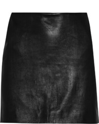 Diane von Furstenberg Jay Leather And Ponte Mini Skirt