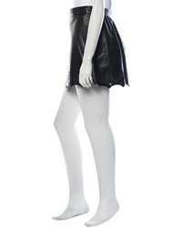 Rag & Bone Lasercut Leather Mini Skirt
