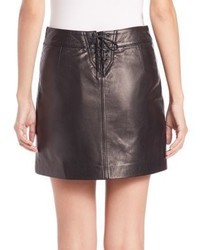 Polo Ralph Lauren Leather Mini Skirt