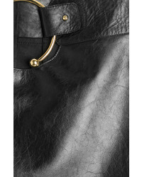 Anthony Vaccarello Leather Mini Skirt