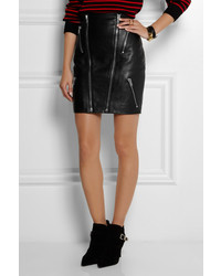 Saint Laurent Leather Mini Skirt