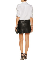 Mason by Michelle Mason Leather Mini Skirt