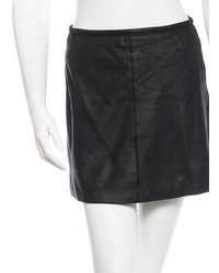 Veda Leather Mini Skirt