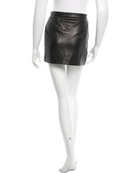 Diane von Furstenberg Leather Mini Skirt