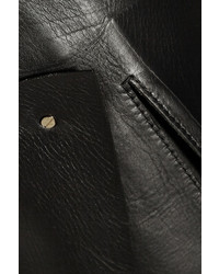 Esteban Cortazar Leather Mini Skirt Black