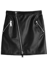 Dsquared2 Leather Mini Skirt